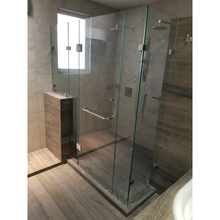 Glass to Glass Hinge at 180° Stainless Steel SKU 1470180 Herralum