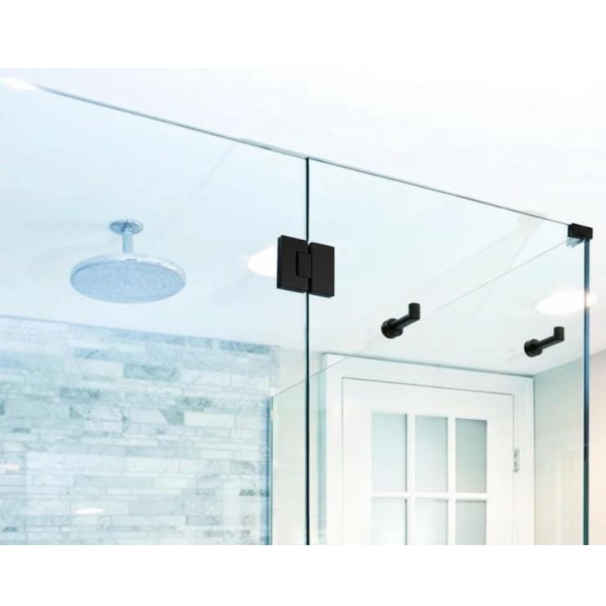 Bisagra Vidrio a Vidrio de 180º Para Puertas en Interior de Cristal Templado Herralum