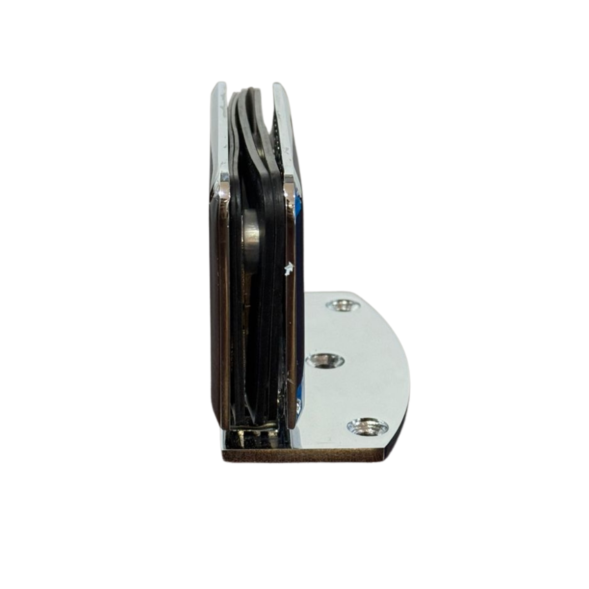 Bisagra descentrada Muro a Vidrio con Apertura de 180º Para Puertas de Cristal Templado Herralum