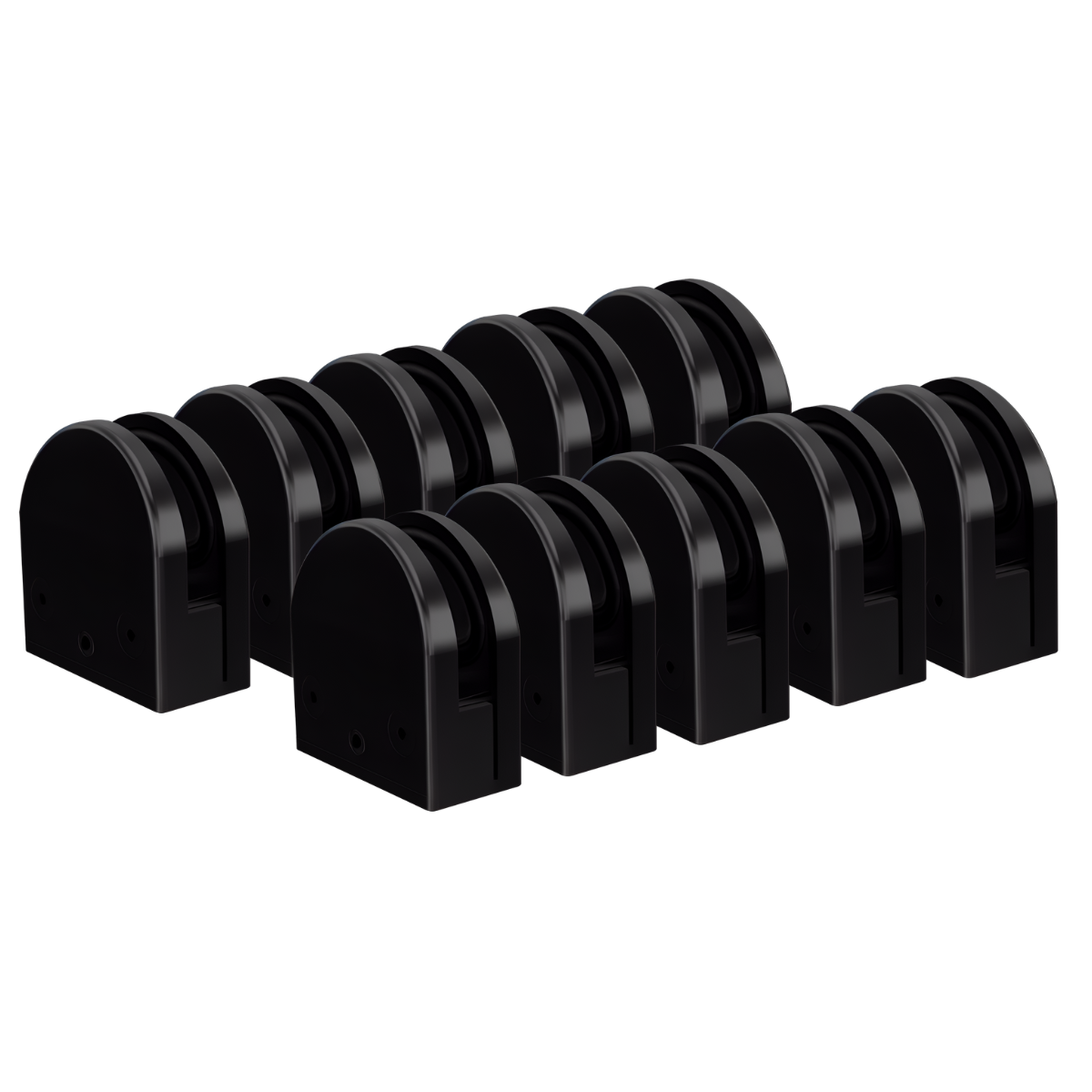Paquete 10 piezas Conector Grapa Para Barandal Con Base plana 1192 Herralum
