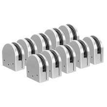 Paquete 10 piezas Conector Grapa Para Barandal Con Base plana 1192 Herralum