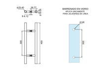 Handle for main door Type H 1 inch