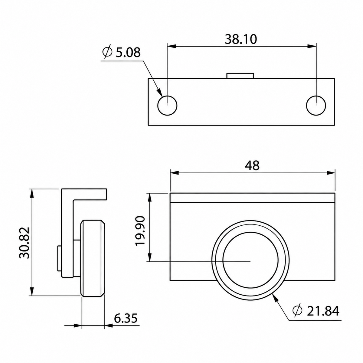 Carretilla para Cancel de Baño Plana Herralum SKU 2002PBANI