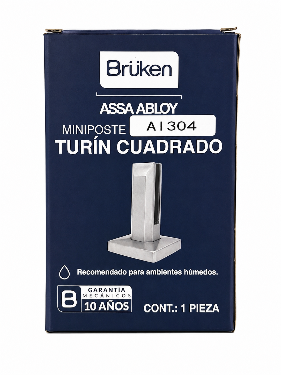 Mini poste Turín Cuadrado para Barandal Brüken SKU BRK1057CNE