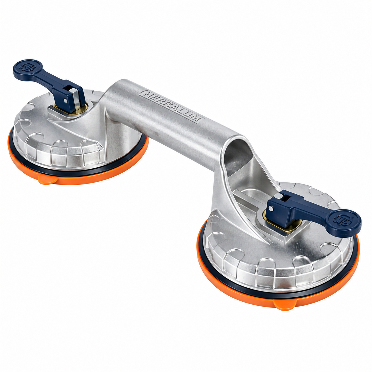 Ventosa Doble de Aluminio para Vidrio 80kg Herralum