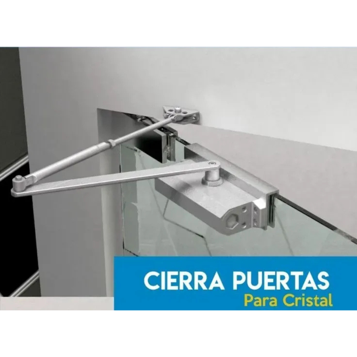 Cierra Puertas Para Puertas De Cristal Soporte 85 Kg