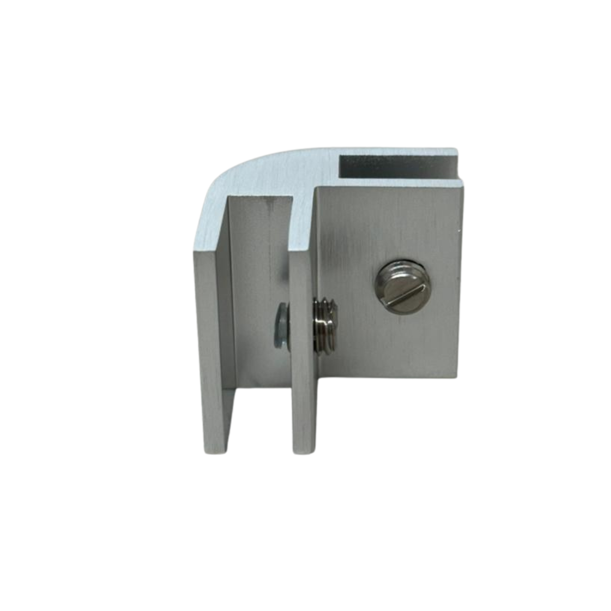 Conector Tipo L vidrio-vidrio templado de 10mm herralum