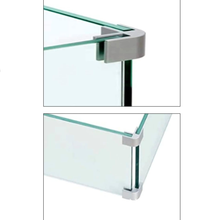 Conector Tipo L vidrio-vidrio templado de 10mm herralum