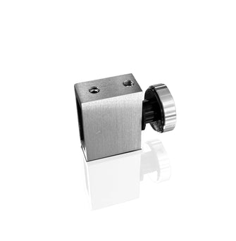 Glass-Bar Square Connector for Bacalar Bathroom Door SKU 1305