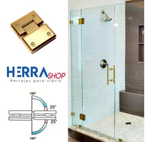 Bisagra VIdrio a VIdrio a 180° Acero Inoxidable Herrashop