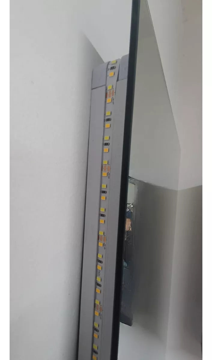 Espejo cuerpo completo luz atrás tipo flotante 2 tonos azul y blanca 150x60 cm herrashop
