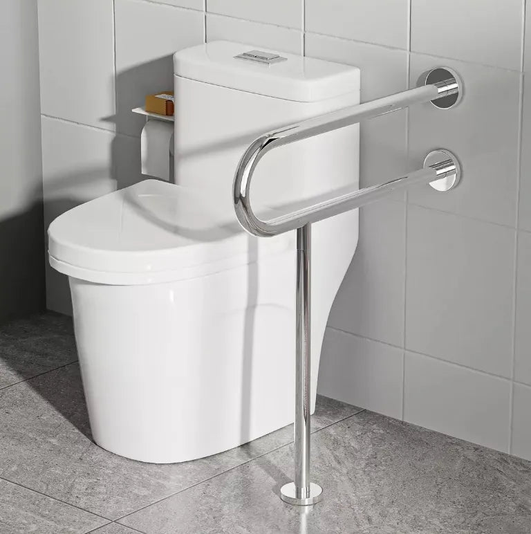 Barra De Seguridad Fija Muro A Piso Herralum Acero Inox.