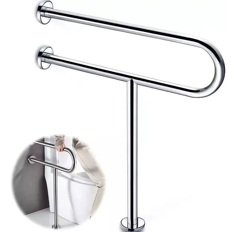 Barra De Seguridad Fija Muro A Piso Herralum Acero Inox.