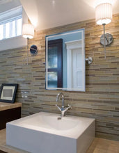 Luxury Rectangular Mirror with Frosted Border Frame 70X90 cm