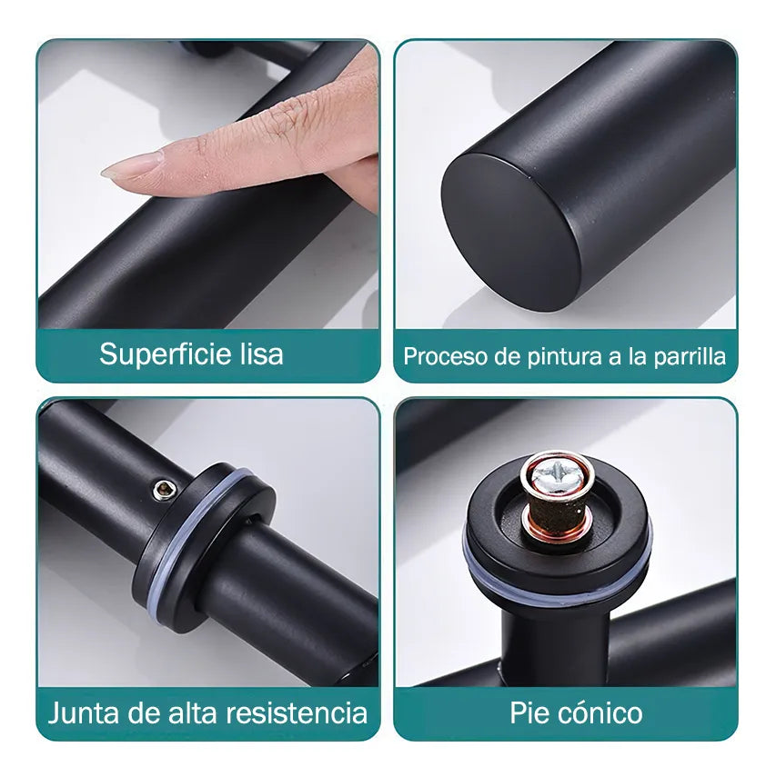 Jaladera para puerta principal Tipo H diametro de 1" herralum