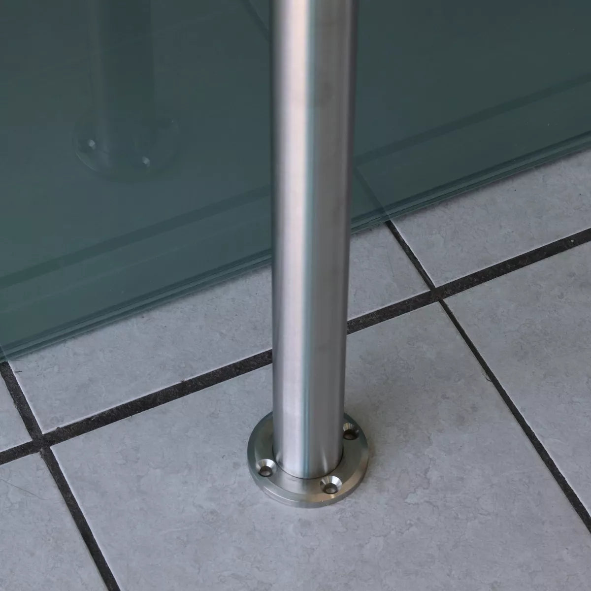 Poste Para Barandal Calibre 18 Acero Inoxidable de 90cm