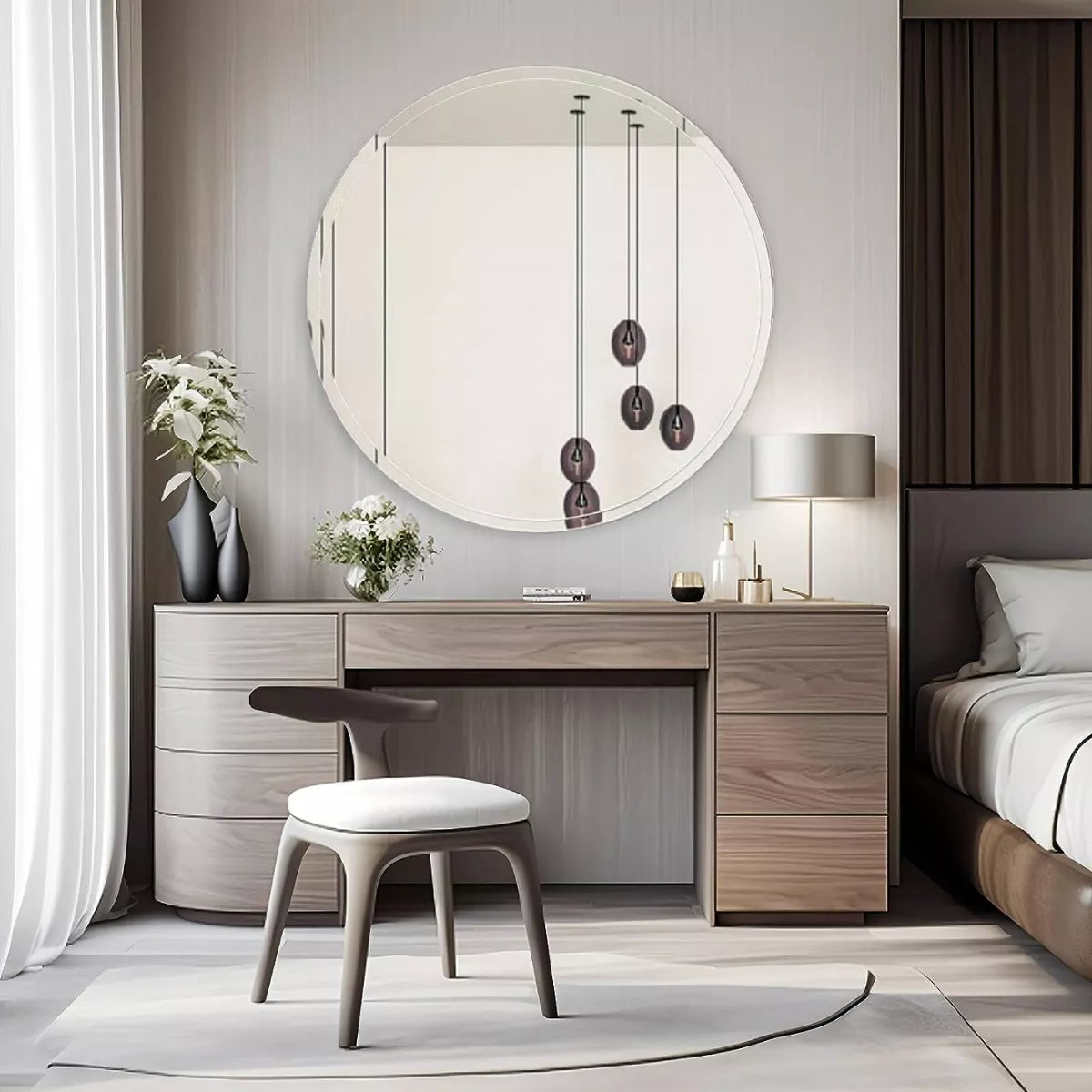 Espejo Circular biselado NO LED 70 cm herrashop
