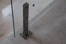 Solid Plate Post for Glass Railing