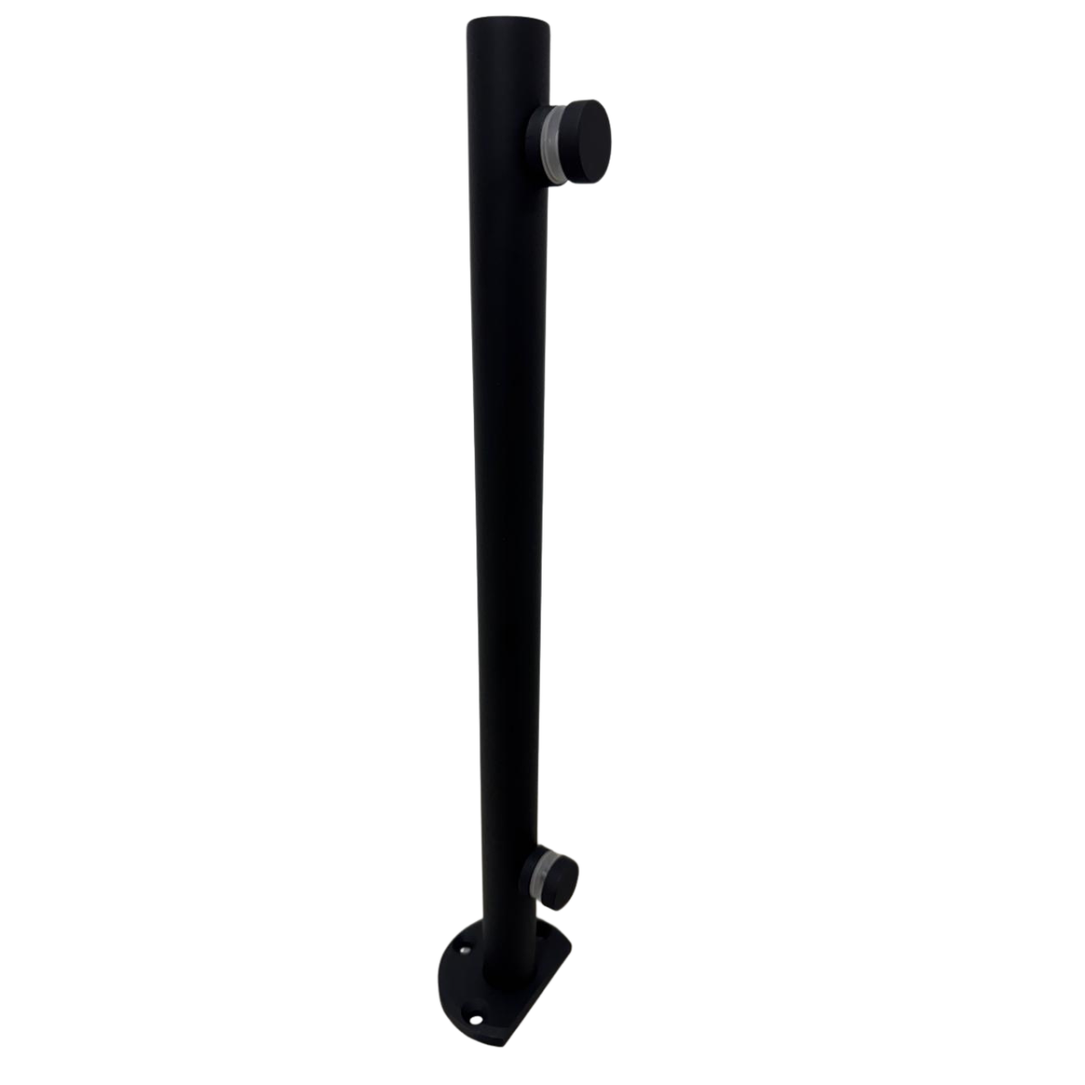 MiniPoste Monterrey De 50cm Negro Para Cristal Templado de 9mm a 12mm