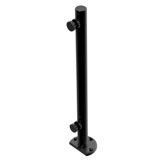 MiniPoste Monterrey De 50cm Negro Para Cristal Templado de 9mm a 12mm