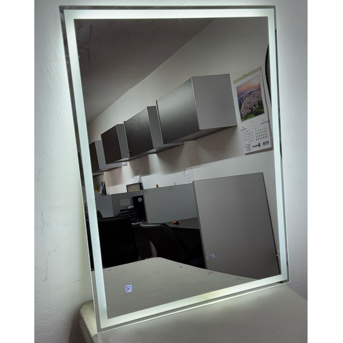 Espejo Rectangular Con Luz Led y Canto Pulido 70X90 cm herrashop
