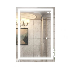 Espejo Rectangular marco esmerilado Con 3 tonos de luz + Antiempañante de 50x70 cm herrashop