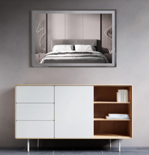 Luxury Rectangular Mirror with Frosted Border Frame 60X80 cm