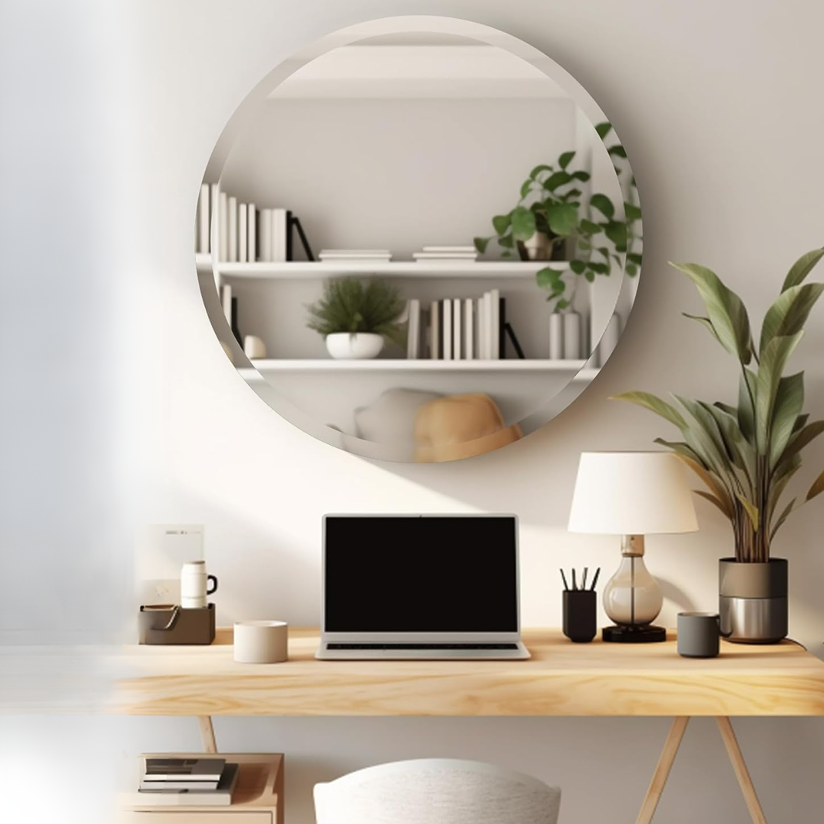 Espejo Circular biselado NO LED 70 cm herrashop