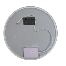 Round mirror with beveled and rear LED lights 70 cm