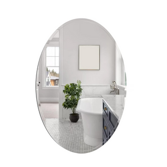 Oval mirror with bevel 60x80 cm 