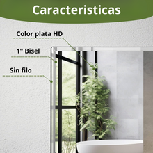 Rectangular mirror with bevel 60x80 cm