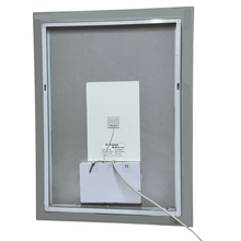 Rectangular mirror with beveled and rear LED lights 60x80 cm