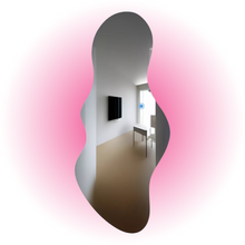 Espejo cuerpo completo con forma 2 tonos de luz rosa y blanco 68x150 herrashop