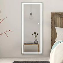 Full body mirror for wall 3 light tones 150x60 cm 