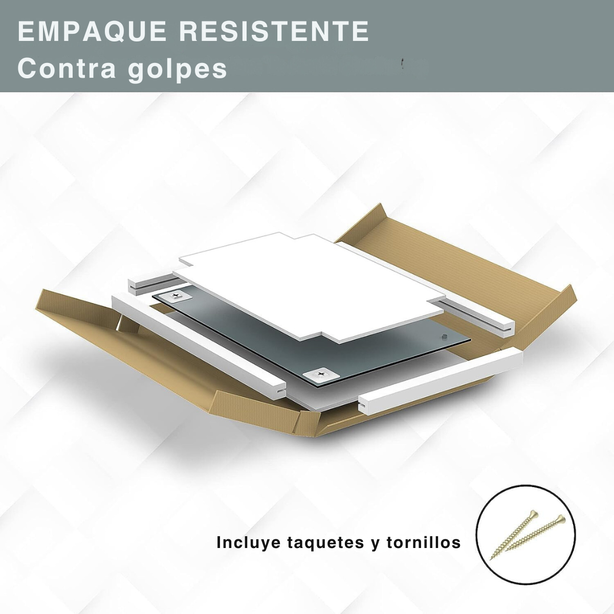 Espejo rectangular biselado 60x80 cm herrashop