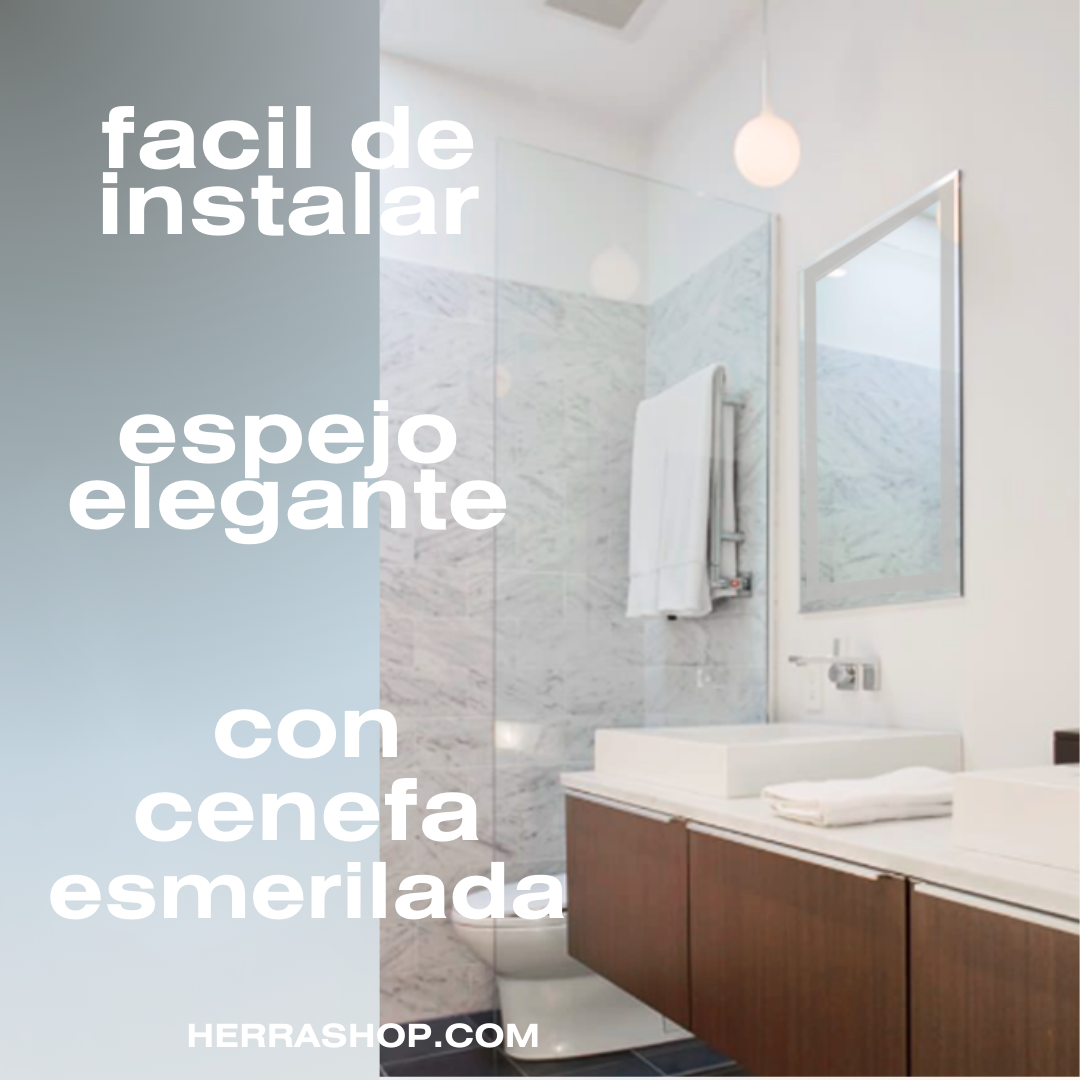 Espejo Rectangular Marco Esmerilado 60X80 cm herrashop