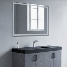 Luxury Rectangular Mirror with Frosted Border Frame 70X90 cm