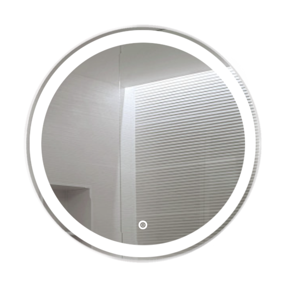 Decorative Luxury Circular Mirror With Led Light + Dimmer 70 cm