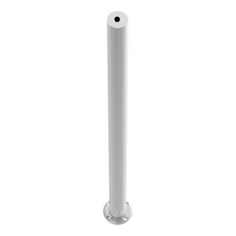 Railing Post of .90cm and 1m Height Cal 18 of 2 inches with Preparation for Handrail SKU 2305 Herralum 