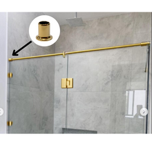 CONECTOR MURO- TUBO BASE RECTA 19MM ORO