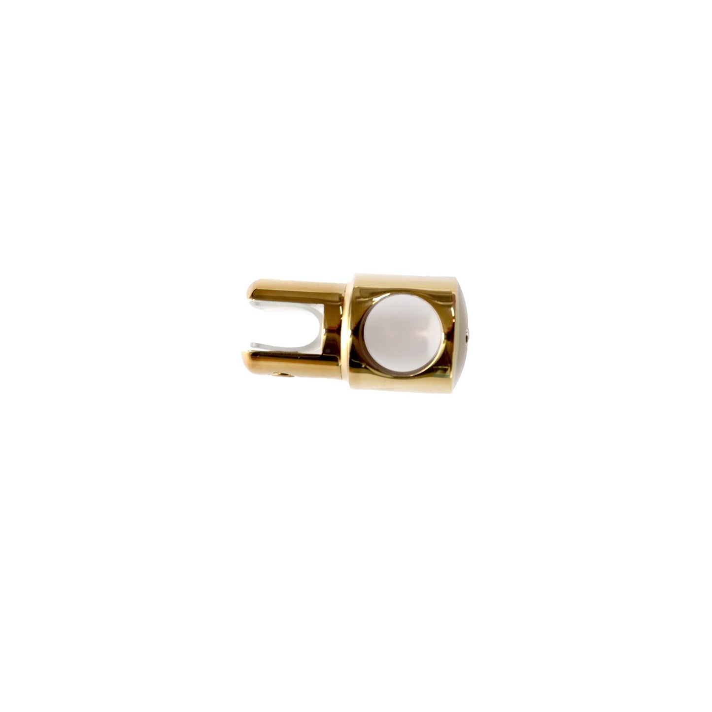 CONECTOR FIJO ABIERTO VIDRIO-TUBO ORO