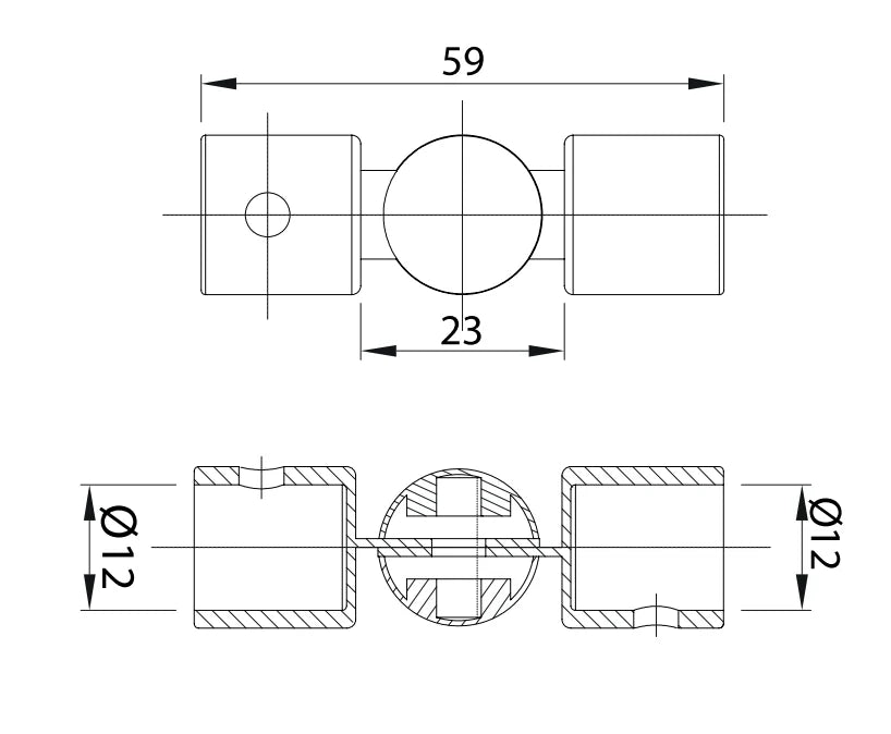 Conector Móvil para Tubo de 12.7mm Herrashop