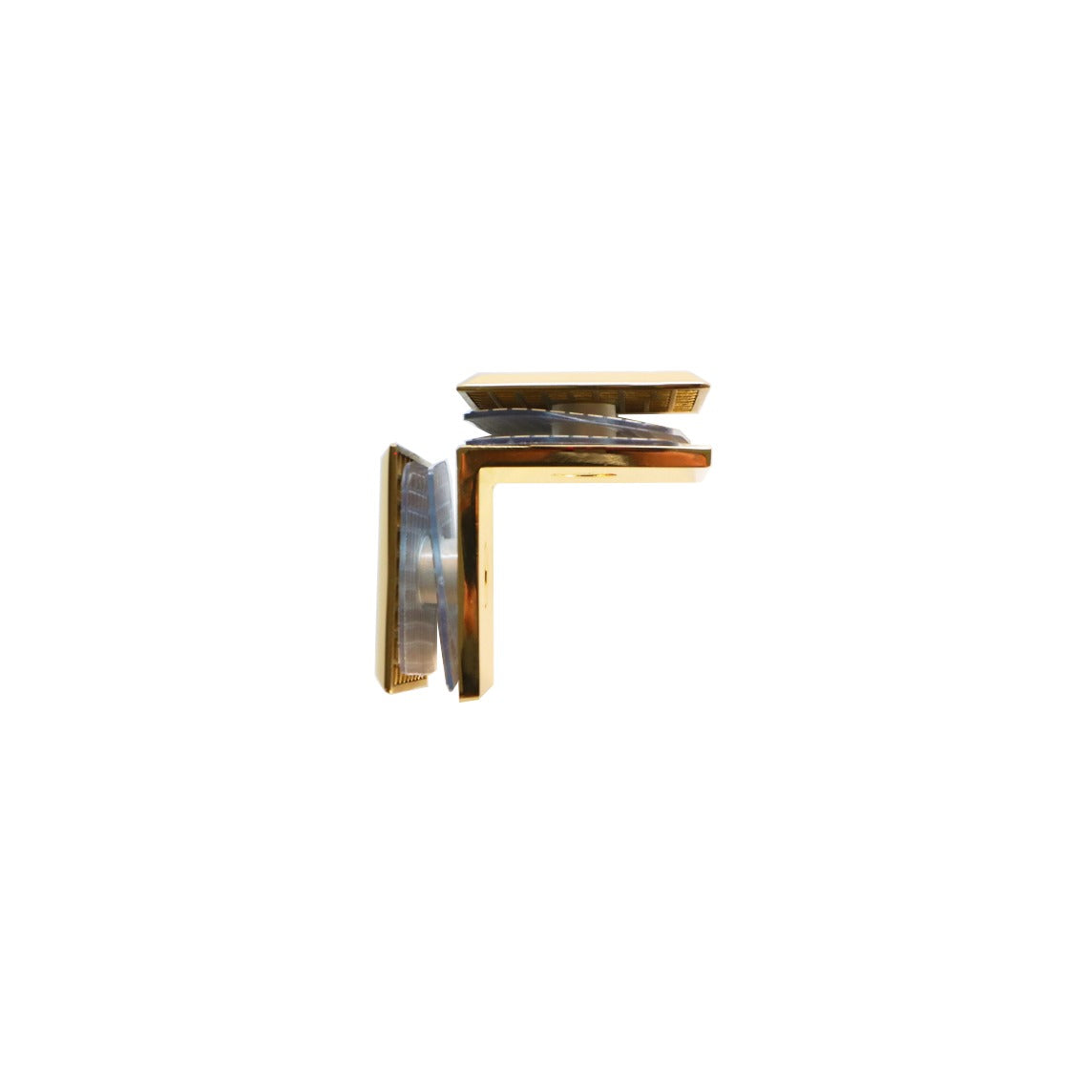 Conector Recto de Vidrio a Vidrio en 90° Herrashop