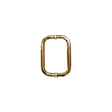 Jaladera dorada para puerta de baño de cristal Tipo C 3/4" Herrashop