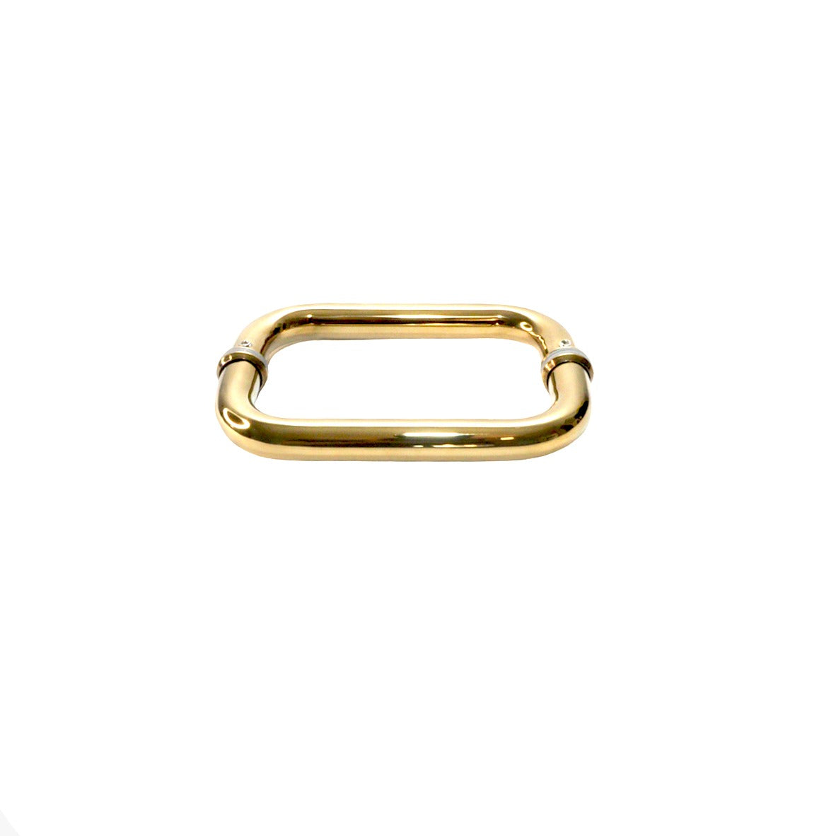 Jaladera dorada para puerta de baño de cristal Tipo C 3/4" Herrashop