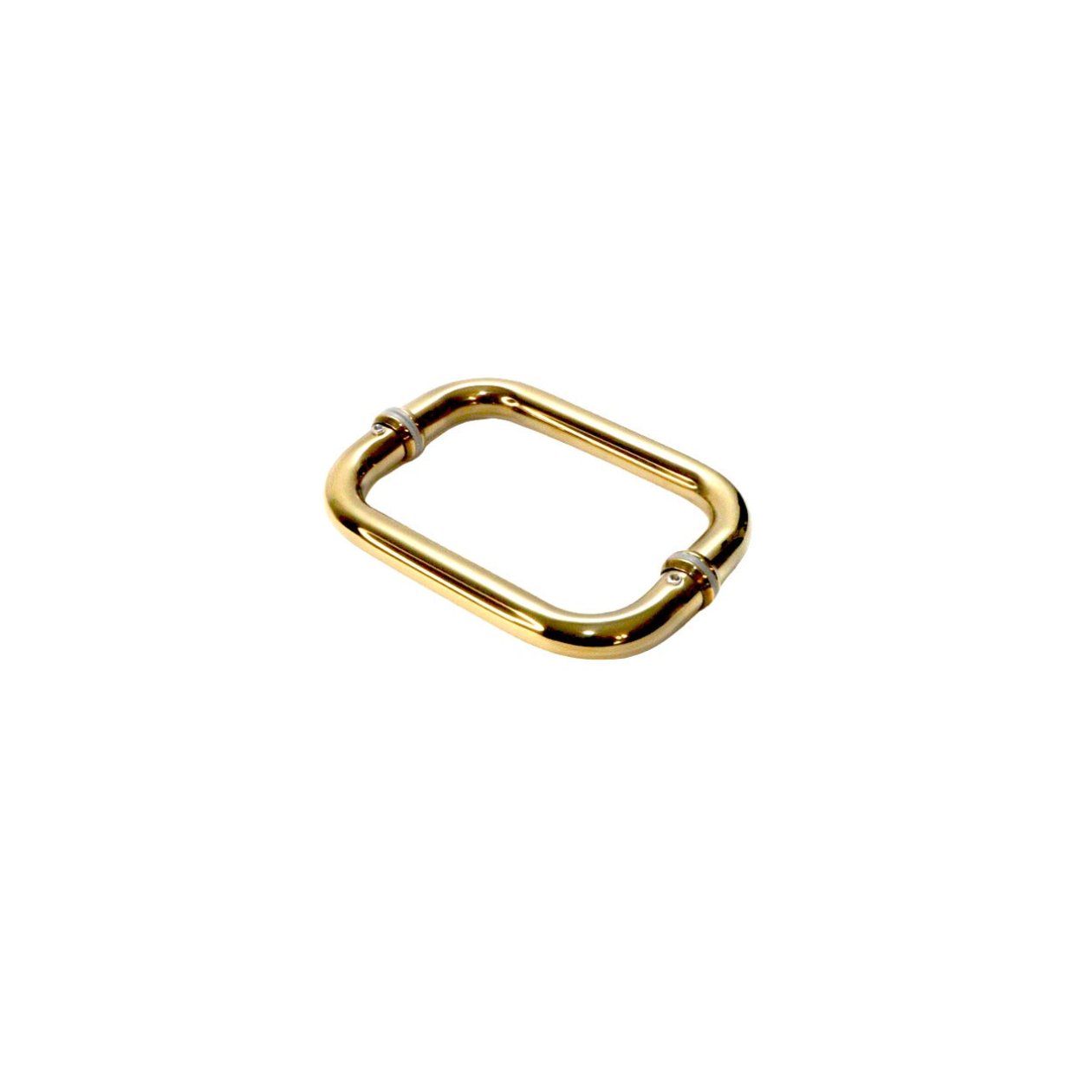 Jaladera dorada para puerta de baño de cristal Tipo C 3/4" Herrashop