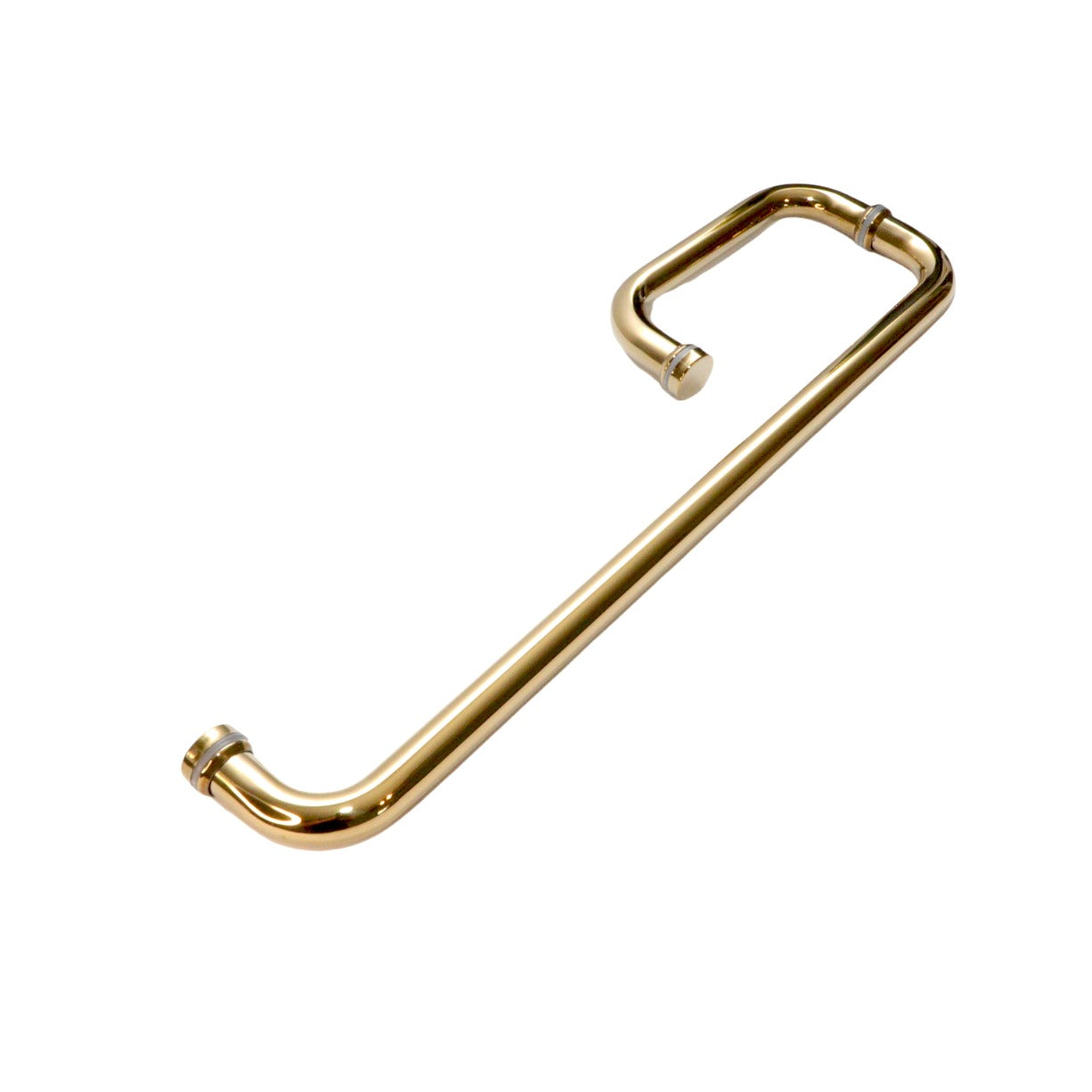 Jaladera dorada para puerta de baño de cristal con Toallero medida 15cm-50cm Herrashop