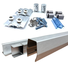 Double Sliding Bathroom Door Hardware Rio Bravo Model Herralum