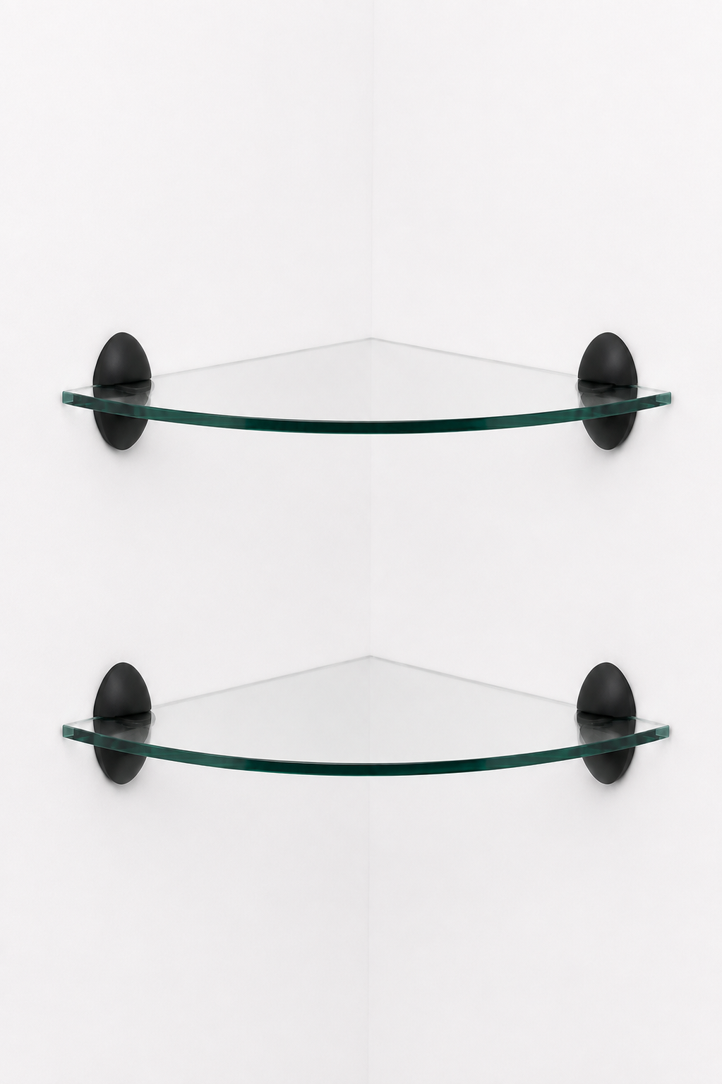 Repisa Esquinera Kit Vidrio Templado & Clipos Herralum 25×25 cm