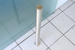 Poste Para Barandal Calibre 18 Acero Inoxidable de 90cm